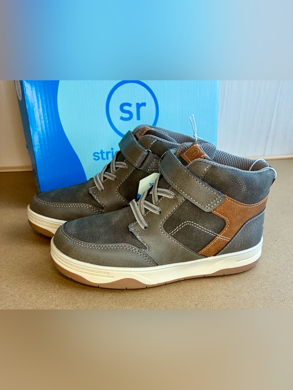 Stride Rite 360 Gray High-Top Sneakers Boys 12
